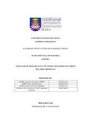 Sdn bhd adalah sebuah jenis entiti yang mana dalam hiraki sistem pendaftaran sesebuah perniagaan yang sah di malaysia iainya berada di tahap yang kedua iaitu selepas entiti jenis enterprise iaitu milikan tunggal @ perkongsian. Doc Maintaining High Quality Of Adabi Consumer Industries Sdn Bhd Products Angeliana Natasha Academia Edu