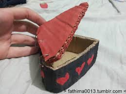 Work from the blank side of the card, which will be the inside of your box. Triangle Shaped Jewellery Box Out Of A Card Board How To Make A Recycled Box Papercraft Construction And Decorating On Cut Out Keep