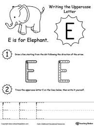 Writing Uppercase Letter E Letter E Worksheets Preschool Letters Letter Worksheets For Preschool