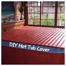 In ground hot tub safety covers. Diy Hot Tub Cover Hot Tub Cover Hot Tub Landscaping Pool Hot Tub