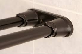 Bennington Adjustable Double Curved Shower Curtain Rod Oil Rubbed Bronze Shower Curtain Rods Double Shower Curtain Rod Shower Remodel