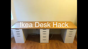 Ikea Desk Hack Youtube Ikea Desk Hack Desk Hacks Home Office Desks