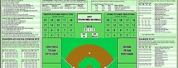 Bjy Statis Pro Baseball Fac Charts Rules Game Board Scoresheets Pdf Only Ebay