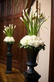 Calla Lilies Altar Decoration At Church Large Flower Arrangements Large Floral Arrangements Altar Flowers