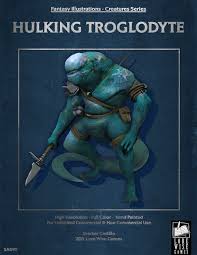 Fantasy Art - Hulking Troglodyte - Lore Wise Games | Fantasy Stock Art |  DriveThruRPG.com