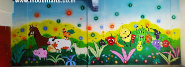 School Wall Painting Artist School Wall Painting Pune Mumbai India Zp School Wall Painting Cartoon cute little boy drawing a picture in his room. school wall painting pune mumbai