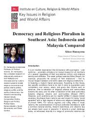 Their economies were disrupted, and communal tensions were exacerbated because malays and chinese reacted differently. Pdf Democracy And Religious Pluralism In Southeast Asia Indonesia And Malaysia Compared Kikue Hamayotsu Academia Edu