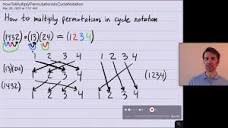 Abstract Algebra. How to multiply permutations in cycle notation ...