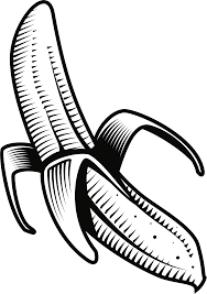 intro g am c d g d. Big Image Cartoon Pisang Hitam Putih Clipart Full Size Clipart 1773015 Pinclipart