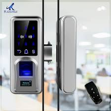 In stock ready to ship High Security Lock Sliding Glass Door Lock Keyless With Remote Control Office Entrance Glass Long Battery Life Span Electric Lock Aliexpress
