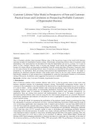 Starting an ecommerce business in malaysia is another popular option to consider. Pdf Customer Lifetime Value Model In Perspective Of Firm And Customer Practical Issues And Limitation On Prospecting Profitable Customers Of Hypermarket Business