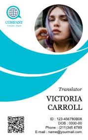 Employee id card design that you can edit for free with mockofun. Free Id Card Maker Make Employee Id Cards Visitor Card Online Drawtify