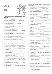 Relative Noun And Adverb Clauses Esl Worksheet By Alenka
