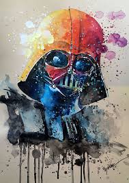 Darth Vader Star Wars Starwars Starwarsart Starwarsfanart Watercolor Darthvader Star Wars Fan Art Star Wars Art Watercolor Art Lessons
