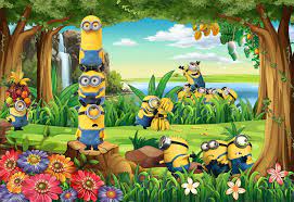Full hd 3d background wallpaper images for desktop pc, laptop, mac, android phone, tablet, apple iphone, ipad and other deices. Funny Minions Wallpaper 3d Custom Photo Wallpaper Cartoon Wall Mural Forest Kid Bedroom Nursery Children S Hospital Room Decor Wall Mural Forest Photo Wallpaperwallpaper 3d Aliexpress