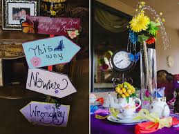 Choose from hundreds of plain and themed birthday party decorations including banners, bunting, paper decorations, pom poms, scene setters and more. Alice In Wonderland Tea Party Bridal Shower Bridal Shower Ideas Themes