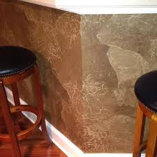 Technique Using Art Paper Paint Glaze And Wallpaper Paste On Front Of My Bar Glaze Paint Decorative Painting Wallpaper Paste