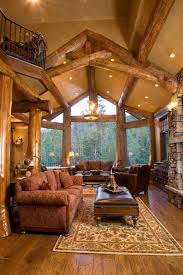 47 Extremely Cozy And Rustic Cabin Style Living Rooms Log Homes Cabin Living Cabin Style