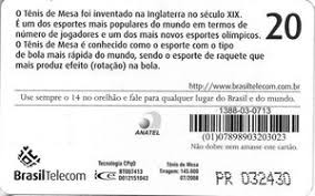 O brasil somou uma vitória e uma derrota no tênis de mesa na olimpíada de tóquio. Tarjeta Telefonica Tenis De Mesa Brasil Telecom Pr 05 Parana Telepar Brasil 200 2008 Olimpiadas 2008 Pr Col Br Telepar 1868