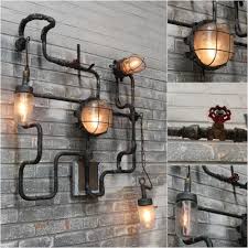 The smaller light is gonna be pretty sweet, hand making something out of parts with steel i. Our Bespoke Conduit Wall Light Is Still Extremely Popular With Industrial Themed Bars Here Is A Recent Smalle Rohrleuchte Rohr Beleuchtung Garagenbeleuchtung