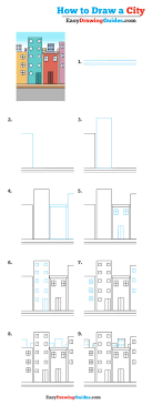 Follow the step by step tutorials and start making your star drawings in no time. How To Draw A City Really Easy Drawing Tutorial