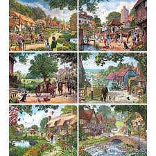 We may earn commission on some of the items you choose to buy. Set Of 6 Steve Crisp 300 Large Piece Jigsaw Puzzles Bits And Pieces Larger Piece Jigsaw Puzzles 500 Piece Jigsaw Puzzles Rural Life