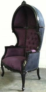 Glamorous Purple Black Porters Chair But I Would Put Hidden Speakers In The Top And Use It For Gaming Victorian Furniture Decor Home Decor