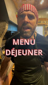 MENU DÉJEUNER DE LA SEMAINE:,
