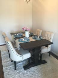 World Market Arcadia Dining Table And Lydia Linen Chairs Round Back Dining Chairs World Market Dining Chairs Vintage Dining Room