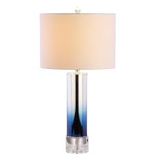 Jonathan Y Edward 27 In Blue Glass Crystal Led Table Lamp Jyl1069a The Home Depot