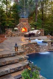 Surprising Take Pleasure In A Pure Swimming Pool In Your Personal Yard Outdoor Fireplace Designs Backyard Dream Backyard