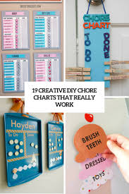 19 Creative Diy Chore Charts That Really Work Shelterness