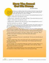 Kipling's 'just so story from when the world was very new tells how the grumpy, idle camel turned his 'humph' into a 'hump.' the moral of the story is that not having duration 8.55. How The Camel Got His Hump Worksheet Education Com