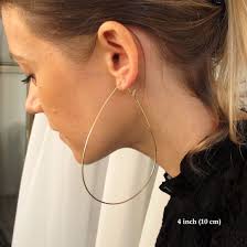 Gold Teardrop Hoop Earrings Elegant Tear Drop Hoops 2.5 Inch Gold Filled  Elongated Hoops Delicate Modern Oval Hoops Raindrop Hoops Geometric
