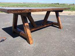 How to make table legs with stretchers using dowel joinery, festool domino and pocket holes.subscribe for weekly woodworking projects: 4x4 Trestle Legs Old Victory Originals