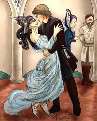 Beautiful Yet Funny Drawing Of Padme Anakin Star Wars Star Wars Anakin Star Wars Drawings Star Wars Geek