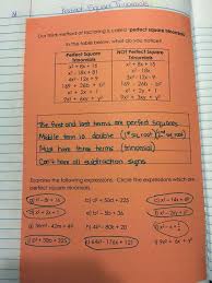 Misscalcul8 Algebra 2 Unit 3 Factoring Perfect Square Trinomials School Algebra High School Algebra Algebra
