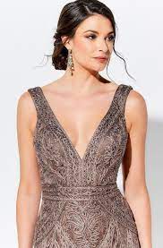 Ivonne D By Mon Cheri 120d03w Embroidered V Neck Long Dress Lace Dress Beautiful Dresses Dresses