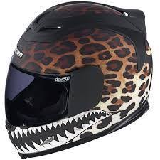 Leopard Print Full Face Motorcycle Helmets Motorcycle Helmets Helmet