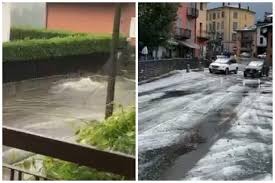 Maltempo e allagamenti oggi, 6 giugno, nella marca e su padova. L2g5l8no5xy7 M
