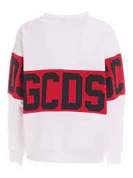 Gcds announces largest single gift in the history of the school. Gcds Branded Band Crewneck Sweatshirt In White Sweatshirts Sweaters Cc94w02105601
