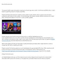 The figure comes from bloombergs analysis of the gaming phenomenon with the. The 17 Most Misunderstood Facts About Cheap Fortnite Accounts