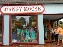 The Mangy Moose In Freeport Maine Is Head And Antlers Above Other Stores As It Sells Moose Theme Merchandise Including Books Ca Freeport Maine Freeport Maine