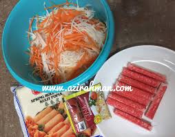 Blend semua bahan di atas. Popia Goreng Berinti Ketam Sedap Dan Mudah Disediakan