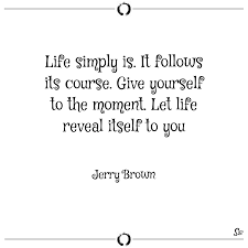 Life Simply Is It Follows Its Course Give Yourse Spirit Button