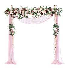 How to design your own wedding arch florals with fiftyflowers. Ling S Moment Artificial Wedding Arch Flowers Kit Pack Of 4 2pcs Aobor Floral Garland Arrangement Wit Wedding Petals Wedding Arch Flowers Reception Backdrop