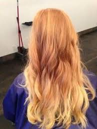 Ombre Portfolio Red Blonde Hair Curly Hair Styles Ginger Hair Color