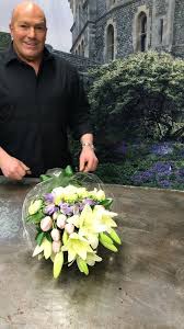 Arranging with Frank Rea Forget me not flowers Oakville