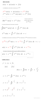 Si considera l'equazione differenziale lineare del secondo ordine a coefficienti costanti non omogenea x''+2bx'+w^2=fo cos(wo t). Equazioni Differenziali Del Primo Ordine Okpedia