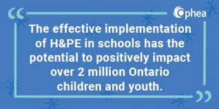 Today, the aeceo, along with our partner organization the ocbcc, are launching an open letter to premier ford and minister lecce with 10 ways they can if you haven't had the opportunity to email a submission to the ministry of education, today is the day. 2019 Elementary Health And Physical Education Curriculum Released Ophea Net